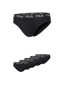 Fila Herren Slip "MAN BRIEF", Gr. S, schwarz, Obermaterial: 95% Baumwolle, 5% Elasthan, unifarben, Unterhosen, mit feuchtigkeitsableitender