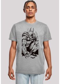 F4NT4STIC Herren T-Shirt "DC Comics Batman Arkham Knight Sketch", grau, casual, Gr. XL, Obermaterial: 100% Baumwolle, Shirts, Print