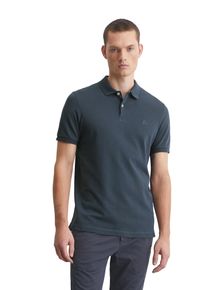 Marc O'Polo MARC O'POLO Herren Poloshirt "aus Organic Cotton-Stretch", blau, casual, Gr. S, unifarben, Obermaterial: 95% Baumwolle, 5% Elasthan, Shirts