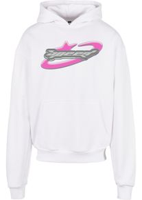Herren Kapuzensweatshirt "Upscale by Mister Tee Herren Speed Logo Hoodie", weiß, Gr. S, UPSCALE BY MISTER TEE, unifarben, 100% Baumwolle, Sweatshirts