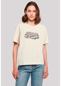 F4NT4STIC Damen T-Shirt "Muttertag Mama Schriftzug Regenbogen", weiß, casual, Gr. L, Obermaterial: 100% Baumwolle, Shirts, Premium Qualität