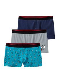 Kinder Boxer "Boxershorts für Jungen", AUTHENTIC LE JOGGER, Gr. 122bedruckt, blau, grau, Single Jersey, Obermaterial: 95% Baumwolle, 5% Elasthan,