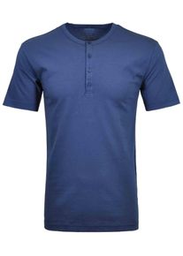 Ragman Herren Henleyshirt, blau, casual, Gr. XXL, Baumwolle, Shirts