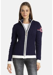Herren Strickjacke "Scottie", blau, casual, Gr. L, SIR RAYMOND TAILOR, unifarben, 30% Polyamid, 20% Viskose, 50% Wolle, Strickjacken, mit