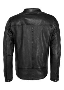 Mustang Herren Lederjacke "31020238", schwarz, Gr. XXL, Obermaterial: 100% Leder, Lamm / Innenfutter oben: 60% Baumwolle, 40% Polyester / Innenfutter