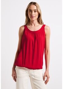 Street One Damen Trägertop, rot, casual, Gr. 40, unifarben, Stoff, 95% Viskose, 5% Elasthan, Tops, mit Elastiksaum