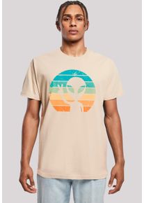 F4NT4STIC Herren T-Shirt "Alien Piece Sonnenuntergang", beige, casual, Gr. XXL, Obermaterial: 100% Baumwolle, Shirts, Premium Qualität