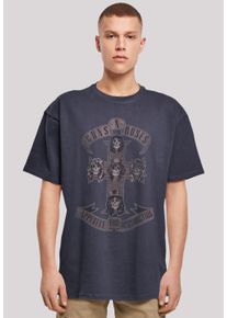 F4NT4STIC Herren T-Shirt "Guns 'n' Roses Hard Rock Musik Band", blau, casual, Gr. 4XL, Obermaterial: 100% Baumwolle, Shirts, Premium Qualität