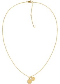 Tommy Hilfiger Damen Kette mit Anhänger "MINI CRYSTALS, 2780901, 2780902", Edelstahl, L: 46cm B: 1,5mm, gold, Edelstahl, B:1,5mm, Halsketten, mit