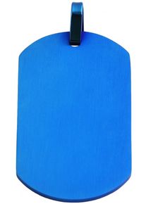 Adelia´s ADELIA ́S Damen Ketten-Anhänger "Neuheit 2025 - stylischer Schmuck Anhänger aus Edelstahl", Edelstahl, blau, Edelstahl, Schmuckanhänger