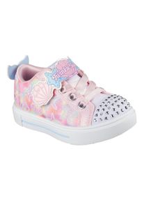 Skechers Kinder Lauflernschuh "TWINKLE SPARKS LIGHTS", Gr. 23, bunt, Lederimitat, modisch, Schuhe, Sneaker,Blink,-Klettschuh mit Glitzer,