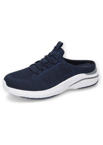 Herren Clog, Dockers by Gerli, Gr. 46, blau, Textil, meliert, sportlich, Schuhe, Sabot, Sandale, Sommerschuh mit Wechselfußbett