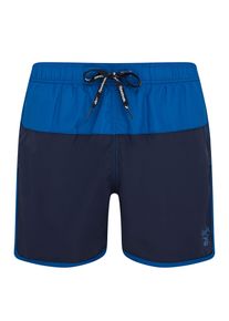 Reebok Herren Badeshorts "Troy", blau, sportlich, Gr. L, unifarben, Microfaser, Polyester, Badehosen, mit Kordeln