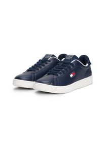 Tommy Jeans Herren Sneaker "ARCHIVE '98", Gr. 46, blau, Nappaleder, unifarben, sportlich, Schuhe, Freizeitschuh, Streetwear, Halbschuh, Schnürer mit
