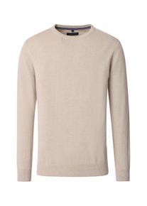 Casamoda Herren Strickpullover "Casamoda Pullover uni", beige, Gr. L, 72% Baumwolle, 28% Leinen, Pullover