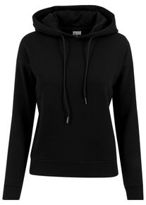 Urban Classics Damen Kapuzenpullover "Urban Classics Damen Ladies Hoody", schwarz, casual, Gr. M, unifarben, 63% Baumwolle, 37% Polyester, Pullover