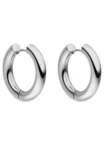 PURELEI Damen Paar Creolen "Schmuck Geschenk Glamorous Ohrringe, 2147-Earring-Glamorous", Edelstahl, silber, Edelstahl, Ohrringe