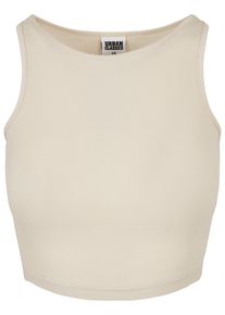 Urban Classics Herren Muskelshirt "Urban Classics Damen Ladies Cropped Rib Top", beige, casual, Gr. XL, unifarben, 97% Baumwolle, 3% Elasthan, Shirts