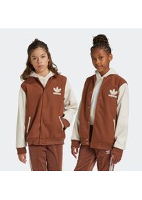 Kinder Outdoorjacke "VRCT JACKET", braun, sportlich, Gr. 152, adidas originals, Obermaterial: 100% Polyester, Jacken