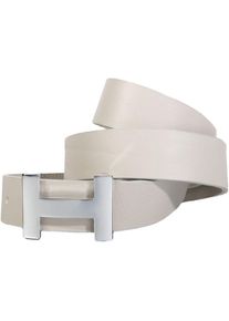 Silbergift Damen Koppelgürtel, beige, casual,klassisch,feminin,elegant, Gr. 105, unifarben, Rindsleder, Gürtel, mit dekorativer, grafischer Schließe
