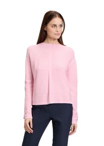 Betty Barclay Damen Strickpullover "Betty Barclay Feinstrickpullover mit Struktur", pink, casual, Gr. 42, Strick, Obermaterial: 50% Viskose, 27%