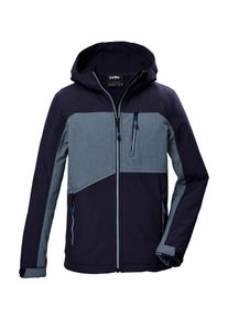 Killtec Kinder Softshelljacke "KOW 367 BYS SFTSHLL JCKT", blau, sportlich, Gr. 128, Oberstoff: Oberseite: 100% Polyester, Rückseite: 100% Polyester,