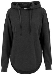 Urban Classics Damen Rundhalspullover "Urban Classics Damen Ladies Oversized Terry Hoody", grau, casual, Gr. XS, unifarben, 100% Baumwolle, Pullover