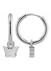 Adelia´s ADELIA ́S Damen Paar Ohrhänger, Damen, Edelstahl, silber, Edelstahl, Ohrringe