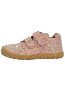 Lurchi Kinder Barfußschuh "Noah Barefoot", Gr. 26, rosa, Veloursleder, kontrastfarbene Details, casual, Schuhe, Klettschuh, farbiger Glitzerdruck,