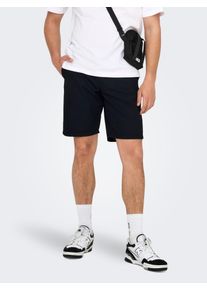 Only & Sons ONLY & SONS Herren Chinoshorts "ONSKAL CHINO 0287 SHORTS CS", schwarz, modisch, Gr. XXL, unifarben, Web, Obermaterial: 100% Baumwolle, Hosen