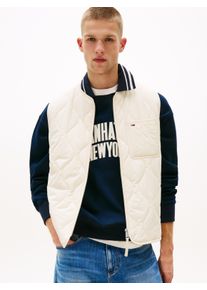 Tommy Jeans Herren Steppweste "TJM QUILTED VEST EXT", beige, casual, Gr. M, unifarben, Web, Obermaterial: 100% Polyamid. Futter: 100% Polyester,