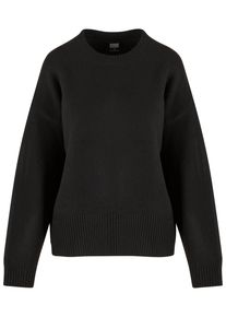 Urban Classics Damen Rundhalspullover "Urban Classics Ladies Soft Oversized Sweater", schwarz, klassisch, Gr. XS, unifarben, 76% Polyester, 10%