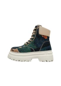DOGO Damen Schnürstiefelette "Nimble Petals Damen Boots / Female", Gr. 39, blau, Textil, Schuhe, Vegan