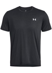 Under Armour Herren T-Shirt "UA LAUNCH SHORTSLEEVE", schwarz, sportlich, Gr. M, unifarben, Single Jersey, Obermaterial: 94% Polyester, 6% Elasthan,