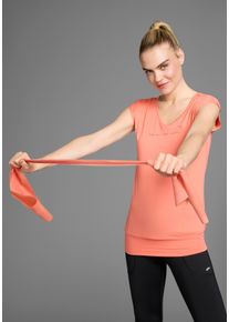 FAYN SPORTS Damen Funktionsshirt "Cuffed Tee", orange, sportlich, Gr. 48, Jersey, Obermaterial: 87% Polyester, 13% Elasthan, Shirts, atmungsaktiv,