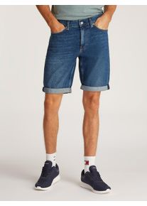 Herren Shorts "SLIM SHORT", blau, casual, Gr. 30, Calvin Klein Jeans, unifarben, Denim/Jeans, Obermaterial: 94% Baumwolle, 4% Elastomultiester, 2%