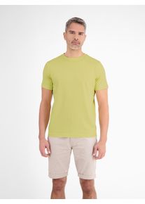 Lerros Herren T-Shirt "Lerros Basic T-Shirt mit Logostitch", gelb, Gr. XXL, 100% Baumwolle, Shirts