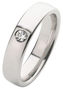 Firetti Trauring "Schmuck Geschenk Hochzeit Ehering Trauring "LIEBE"", 18,mit Zirkonia, Silber 925 (Sterlingsilber), 5mm, silber, Silber 925