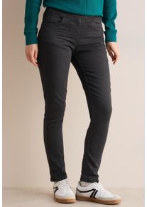 Cecil Damen High-waist-Jeans "Style Vicky", schwarz, casual, Gr. 26, unifarben, Denim/Jeans, Obermaterial: 77% Baumwolle, 21% Polyester, 2% Elasthan,