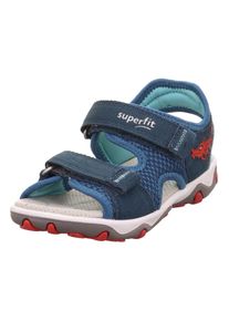 Superfit Kinder Sandale "MIKE 3.0 WMS: mittel", Gr. 27, blau, Veloursleder, Polyester, sportlich, Schuhe, Trekkingschuh mit Klettverschluss,
