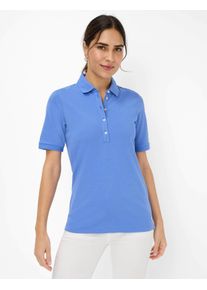 Brax Damen Poloshirt "Style CLEO", blau, Gr. 42, 97% Baumwolle, 3% Elasthan, Shirts