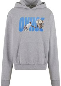 Herren Kapuzensweatshirt "Upscale by Mister Tee Ovhoe Oversize Hoody", grau, Gr. S, UPSCALE BY MISTER TEE, bedruckt, 100% Baumwolle, Sweatshirts