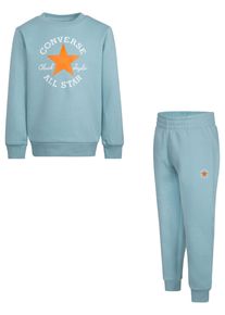 Converse Kinder Jogginganzug "CNVB DISSECTED CTP FLC CREW SE"infinity pool, sportlich, Gr. 104, Obermaterial: 60% Baumwolle, 40% Polyester,