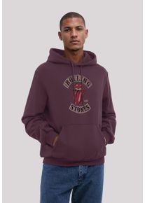 F4NT4STIC Herren Kapuzenpullover "The Rolling Stones Tour '78", rot, casual, Gr. L, Obermaterial: 80% Baumwolle, 20% Polyester, Pullover, Premium