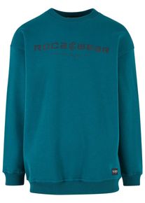Rocawear Herren Rundhalspullover "Rocawear Herren Rocawear Kentucky Crewneck", blau, casual, Gr. M, mehrfarbig, 80% Baumwolle, 20% Polyester, Pullover