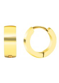 Adelia´s ADELIA ́S Damen Paar Creolen "Neuheit 2025 - Damen Creolen aus poliertem Edelstahl Ø 10 mm", Damen, Edelstahl, silber, Edelstahl, Ohrringe