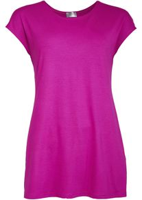 Seidel Moden Damen Longshirt, pink, casual, Gr. 40, unifarben, Jersey, Obermaterial: 95% Viskose, 5% Elasthan, Shirts, MADE IN GERMANY