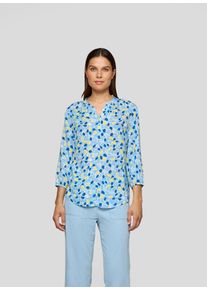 Rabe Damen Klassische Bluse "Bluse", blau, feminin, Gr. 42, gemustert, 100%Viskose, Blusen