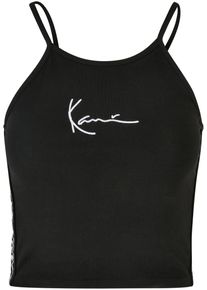 Karl Kani Herren Muskelshirt "Karl Kani Damen KKWQ22001BLK KK Small Signature Tape Top", schwarz, casual, Gr. XL, unifarben, 95% Baumwolle, 5%