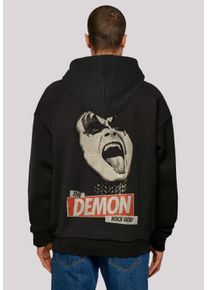 F4NT4STIC Herren Kapuzenpullover "Kiss Rock Music God", schwarz, casual, Gr. S, Obermaterial: 100% Baumwolle, Pullover, Musik,Band,Logo